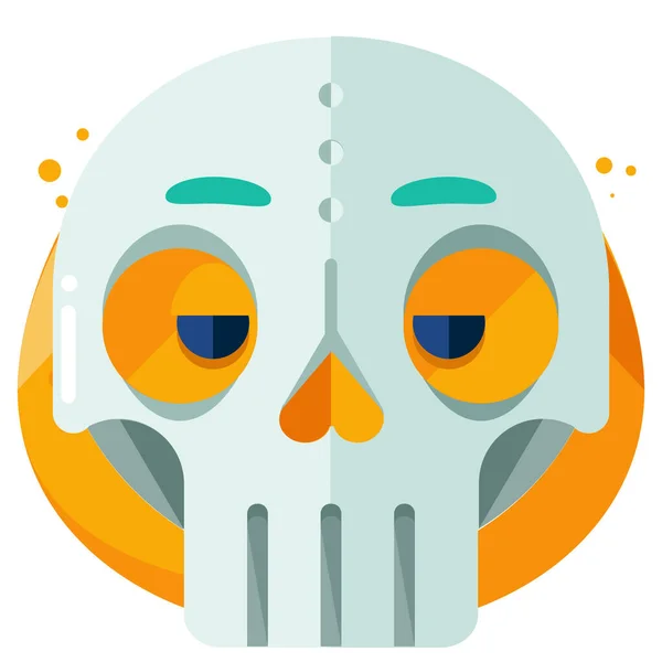 Emoji Icône Masque Emoticon Dans Style Plat — Image vectorielle
