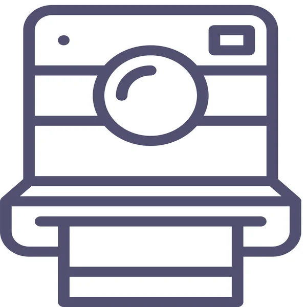 Cam Camera Digital Icon Outline Style — Stock Vector