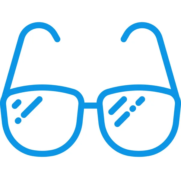 Geek Gafas Leer Icono Estilo Esquema — Archivo Imágenes Vectoriales