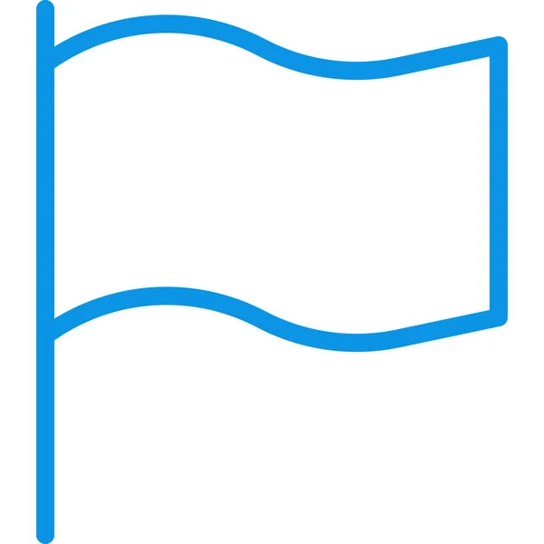 Länderflaggen Markierungssymbol Outline Stil — Stockvektor
