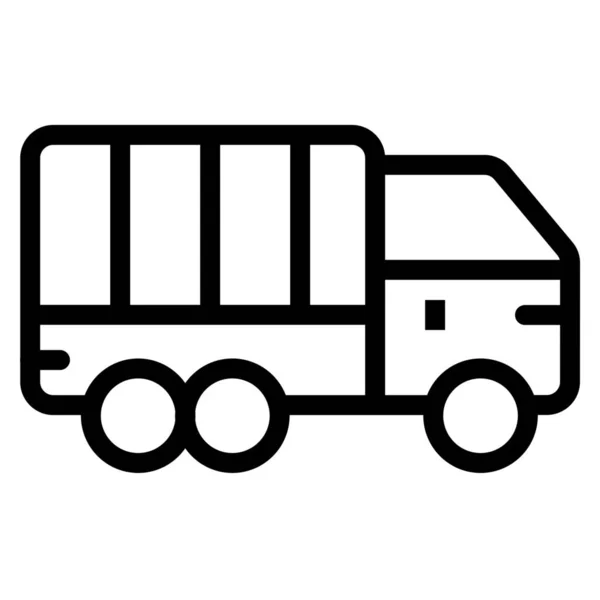 Auto Truck Outline Icoon Outline Stijl — Stockvector