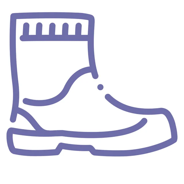 Значок Чоботи Гумового Взуття Стилі Контур — стоковий вектор