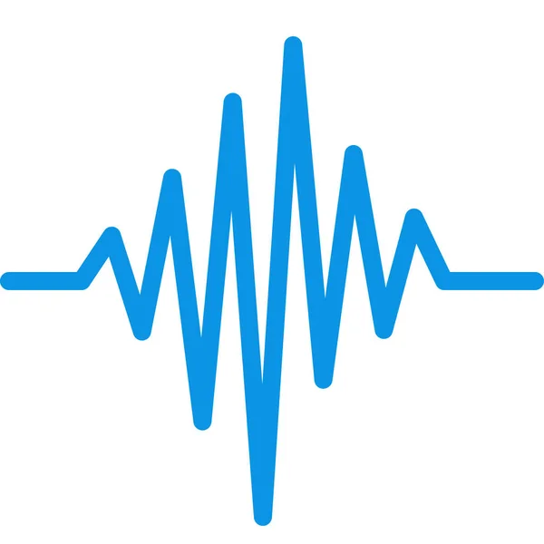 Pouls Cardiaque Icône Médicale Dans Style Outline — Image vectorielle