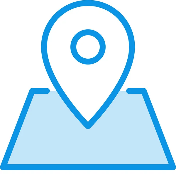 Location Marker Pin Icon Outline Style — Stock Vector