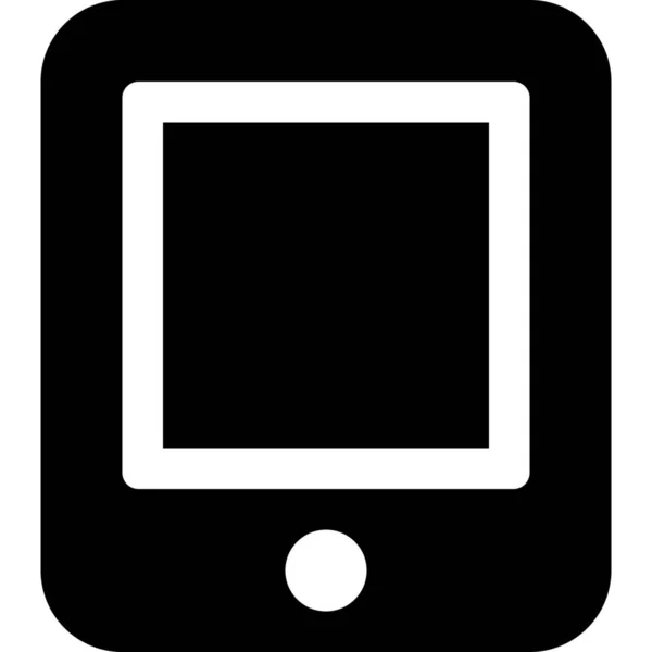 Dispositivo Smartphone Tablet Icona Stile Solid — Vettoriale Stock