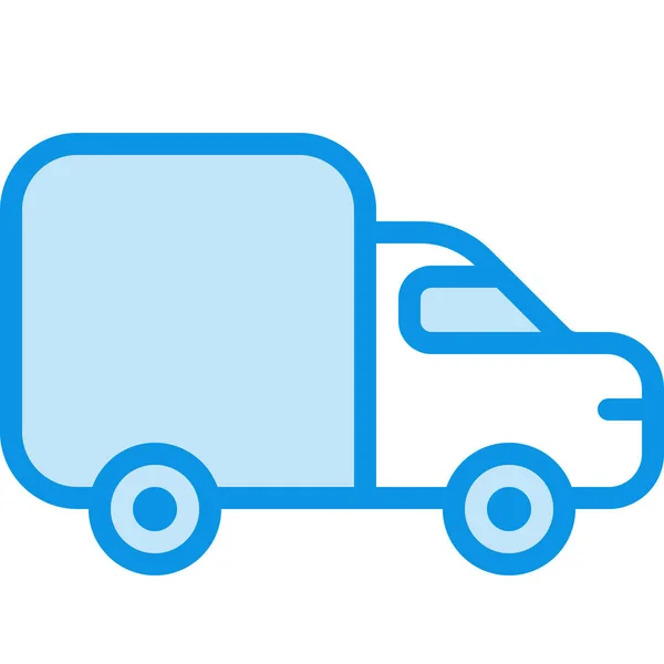 Icône Camion Transport Livraison Dans Style Outline — Image vectorielle