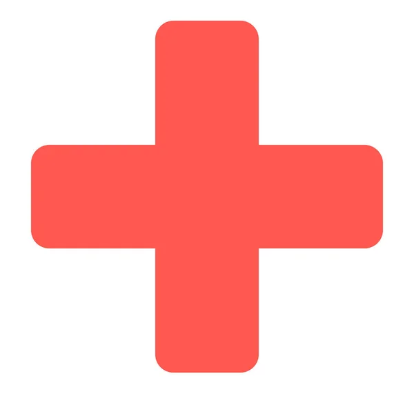Ikona Apteki Cross Medicine Stylu Solid — Wektor stockowy