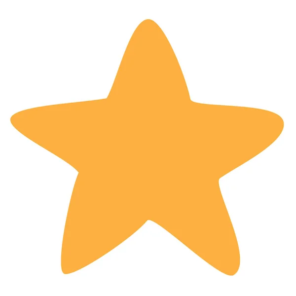 Star Rank Icono Plano Estilo Plano — Vector de stock