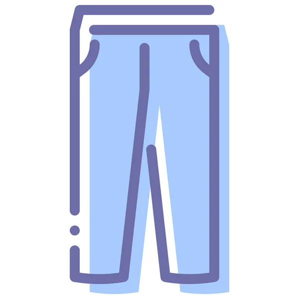 Ropa Ropa Pantalones Icono Estilo Contorno Lleno — Archivo Imágenes Vectoriales