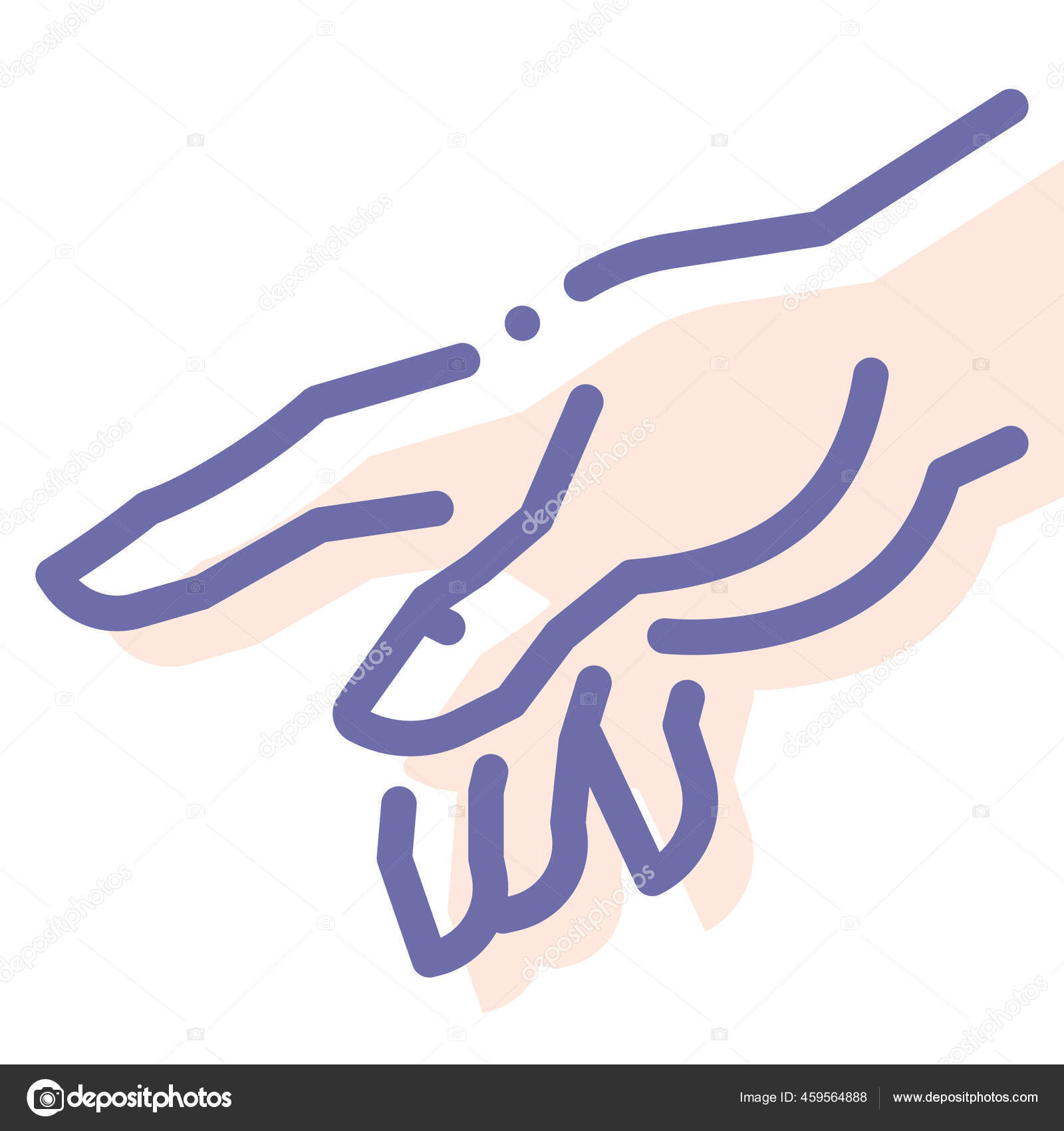 Finger God Hand Icon Filled Outline Style Stock Vector by ©iconfinder