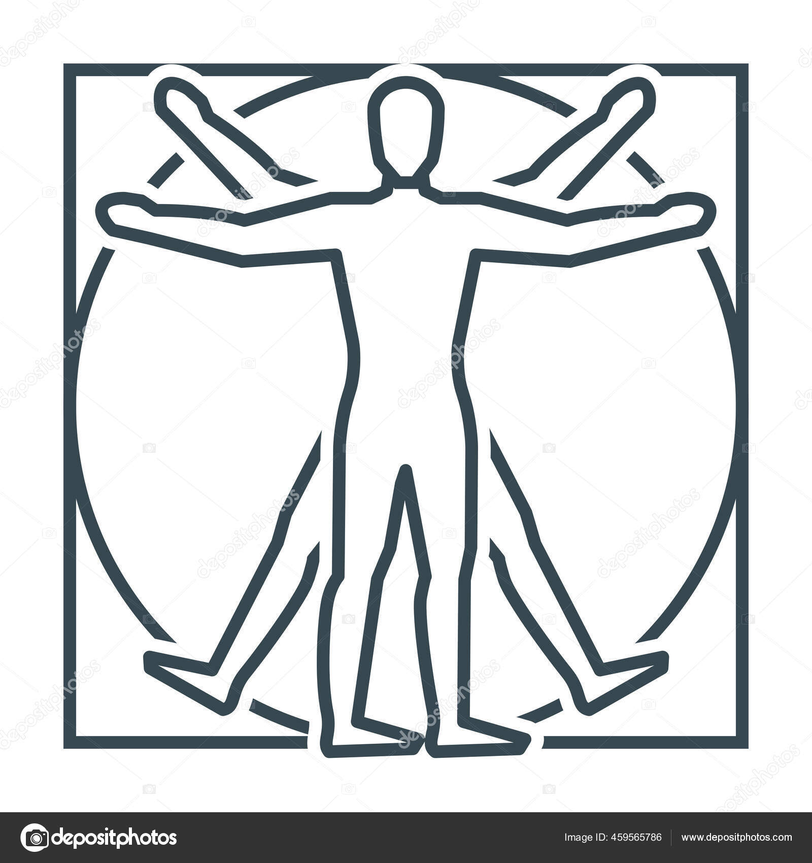 Download Anatomy Vinci Philosophy Icon Outline Style Vector Image By C Iconfinder Vector Stock 459565786