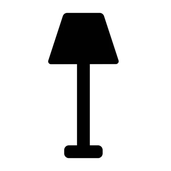 Lamp Vloer Solid Icoon Solid Stijl — Stockvector