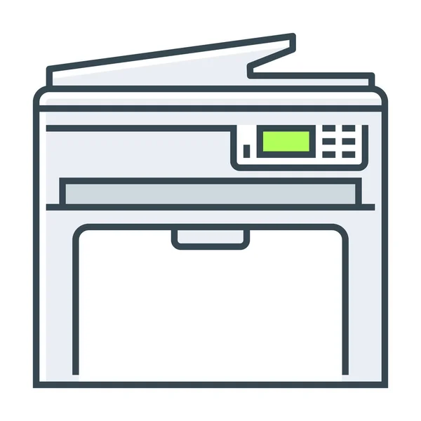 Apparaat Hardware Mfp Pictogram Gevulde Omtrek Stijl — Stockvector