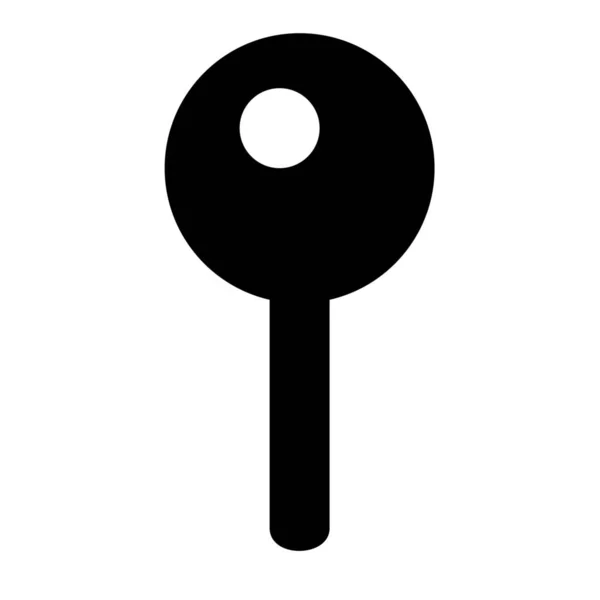 Locatie Pin Solide Pictogram Massieve Stijl — Stockvector