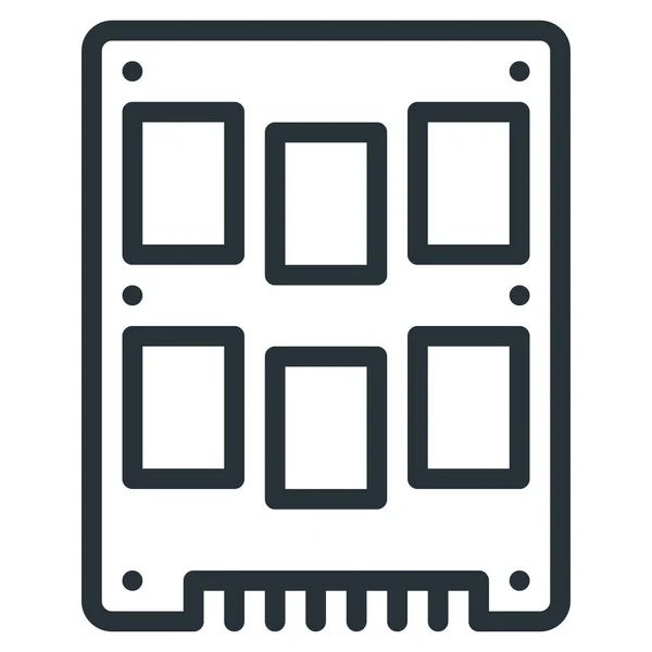 磁盘驱动器实心图标 — 图库矢量图片