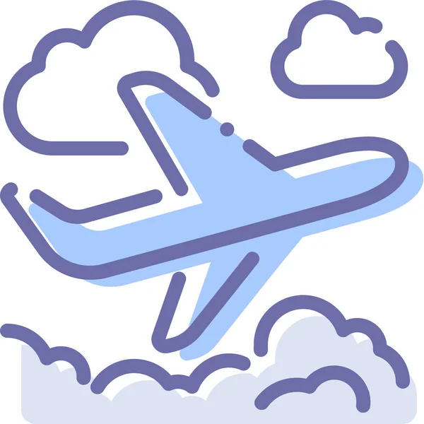 Repülőgép Felszállási Ikonja — Stock Vector