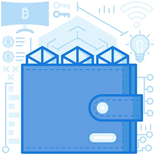 Ícone Financiamento Moeda Bitcoin —  Vetores de Stock