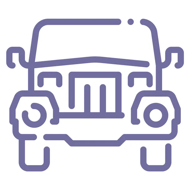 Иконка Автомобиля Внедорожник Транспортных Средствах Режимах Транспортной Категории — стоковый вектор