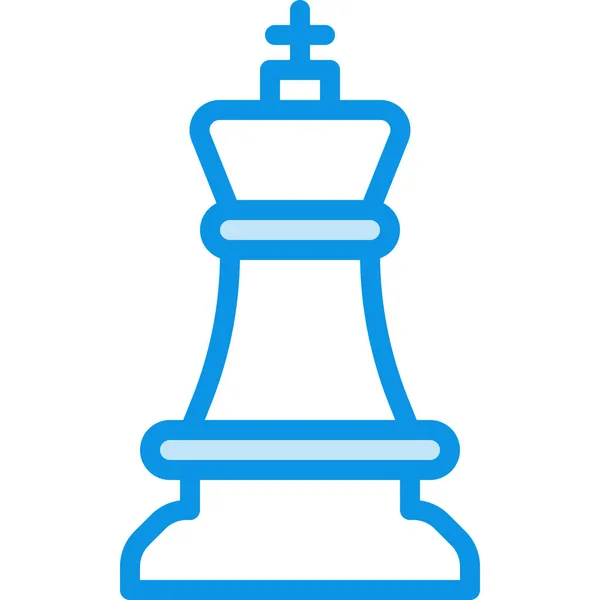 Chess Figure King Icon Outline Style — Stock Vector