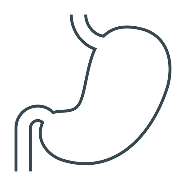 Anatomie Organe Estomac Icône Dans Hôpitaux Catégorie Soins Santé — Image vectorielle