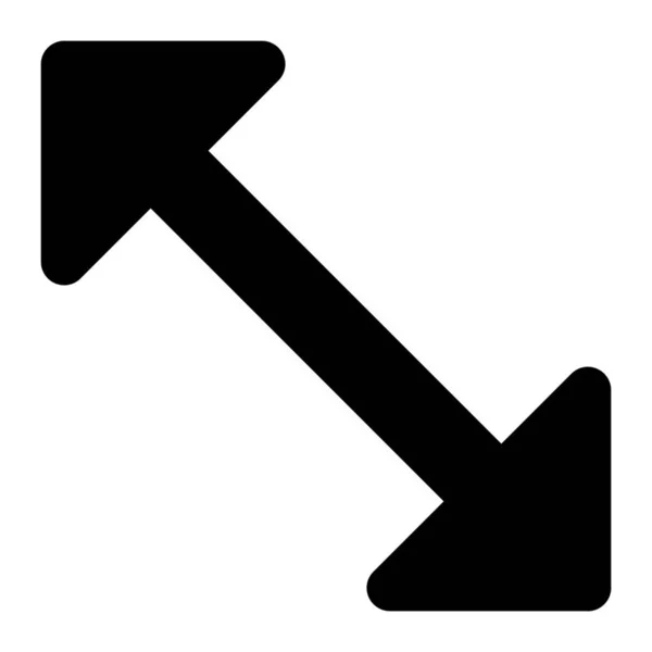 Swap Arrow Icono Sólido Estilo Sólido — Vector de stock
