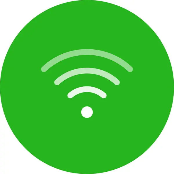 Verbindungssignal Wifi Symbol Badge Stil — Stockvektor