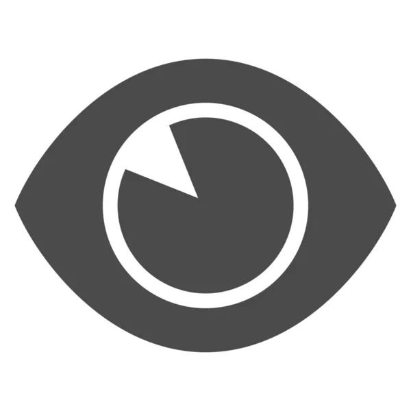 Eye See Προβολή Εικονίδιο Στερεό Στυλ — Διανυσματικό Αρχείο