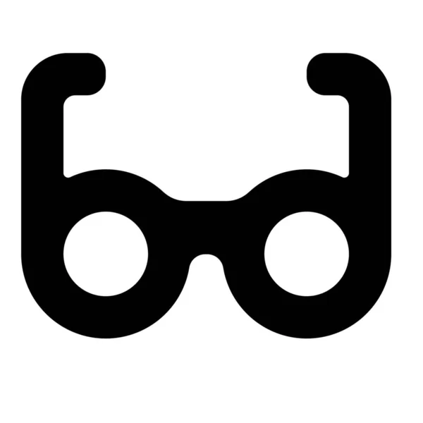 Szemüveg Olvasni Szilárd Ikon Szilárd Stílusban — Stock Vector