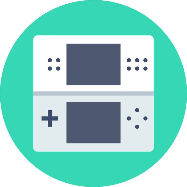 Jeux Appareil Icône Nintendo Dans Style Badge — Image vectorielle