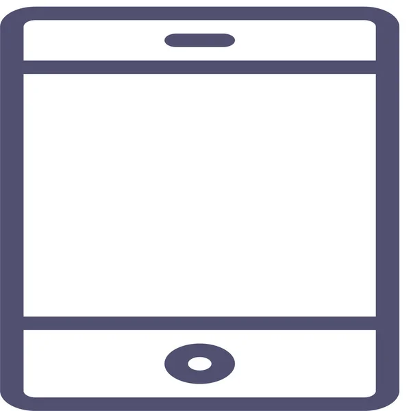 Ikona Smartphone Mobilního Telefonu Stylu Osnovy — Stockový vektor
