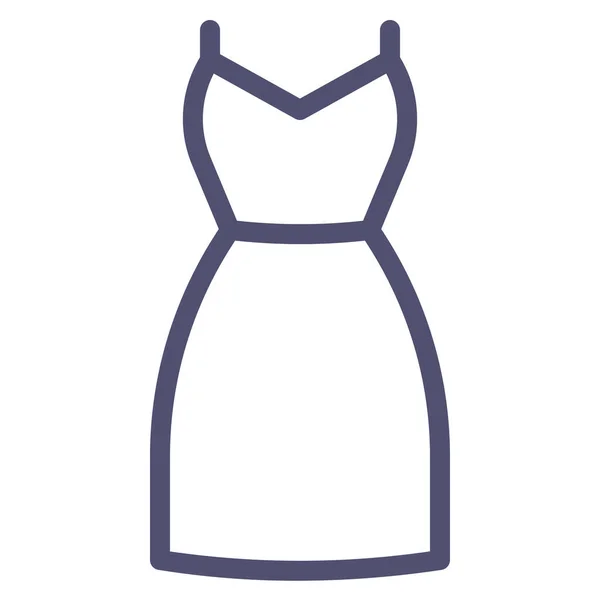 Vestido Noche Icono Las Mujeres Categoría Ropa Accesorios — Vector de stock