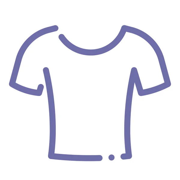 Blusa Ropa Icono Camisa Estilo Del Esquema — Vector de stock