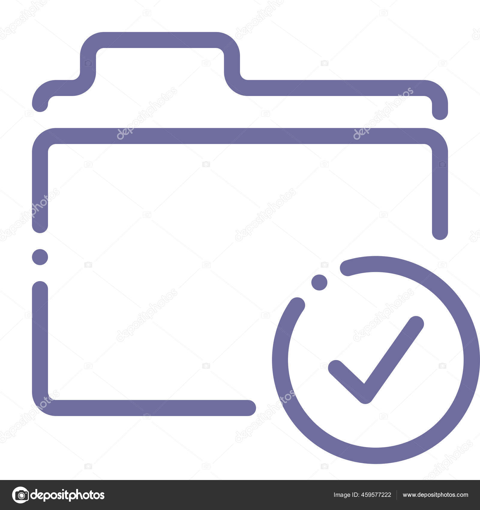 Check Files Folder Icon Stock Vector by ©iconfinder 459577222 image.