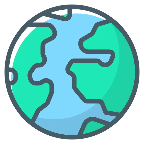 Earth Globe Icon Icon — Stock Vector