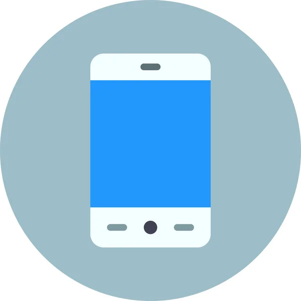 Ikona Mobilnego Smartfona Stylu Flat — Wektor stockowy