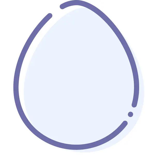 鶏の卵フードアイコン — ストックベクタ