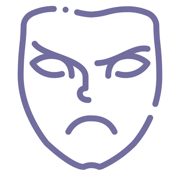 Boze Gezichtsmasker Icoon Avatars Categorie — Stockvector