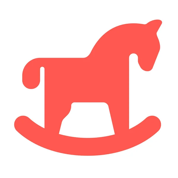 Hobby Hobbyhorse Icon Solid Style — Stockový vektor