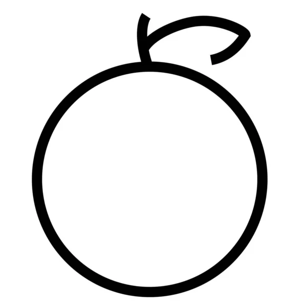 Иконка Цитрусовых Фруктов Стиле Outline — стоковый вектор
