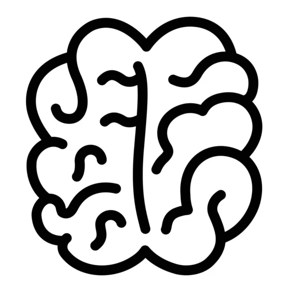 Brain Mind Outline Icon Outline Style — 스톡 벡터