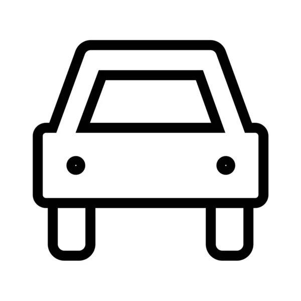Car Sign Outline Icon Outline Style — 스톡 벡터