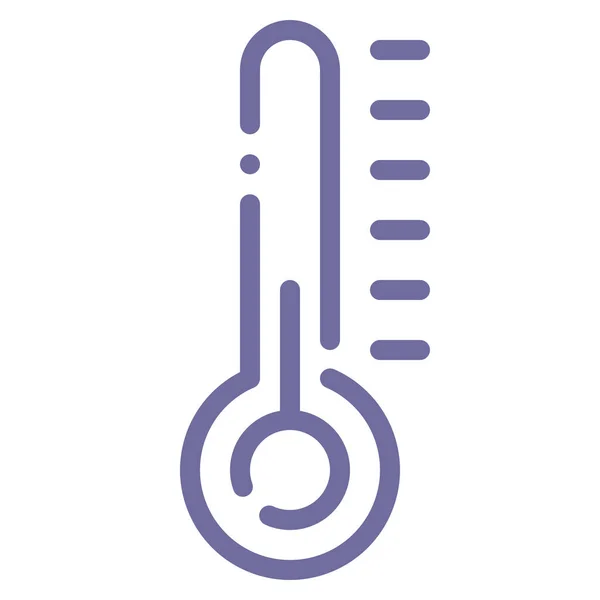 Reglertemperatur Termometer Ikon Kontur Stil — Stock vektor