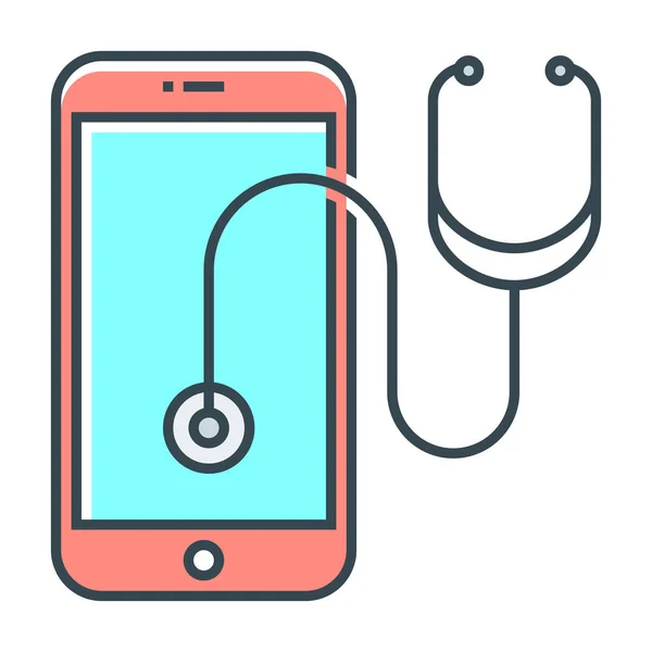 Apps Healthcare Medical Icon Ausgefüllten Umriss Stil — Stockvektor