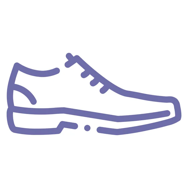 Μπότες Χαμηλό Εικονίδιο Παπούτσια Στυλ Περίγραμμα — Διανυσματικό Αρχείο