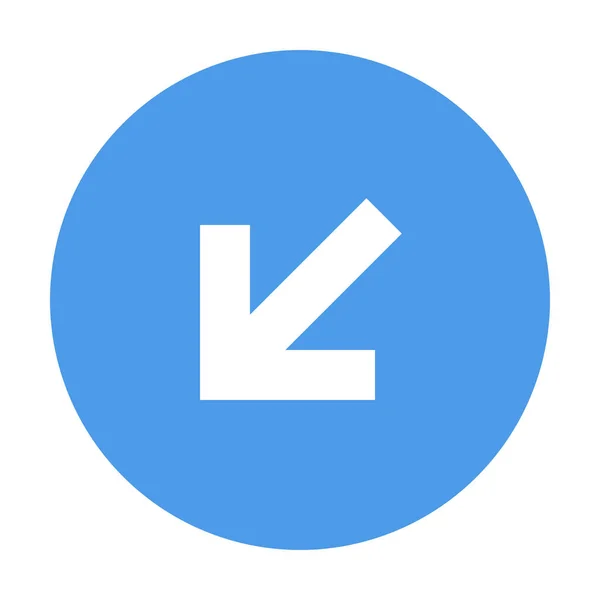 Arrow Left Icon Flat Style — Stock Vector