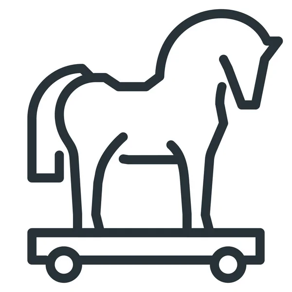 Horse Trojan Icon Icon — Stock Vector