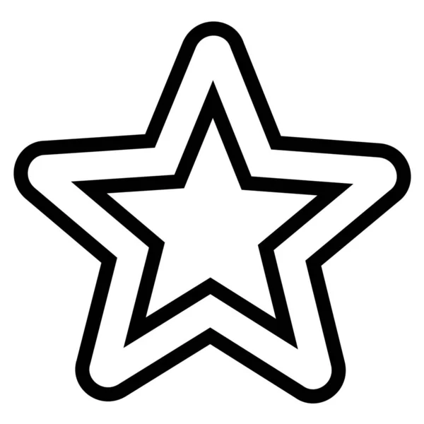 Lowstar Star Rating Icon Outline Style — Stock Vector