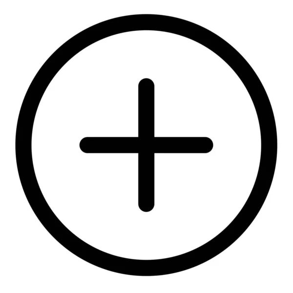 Optimales Symbol Für Die Benutzeroberfläche Outline Stil Hinzufügen — Stockvektor