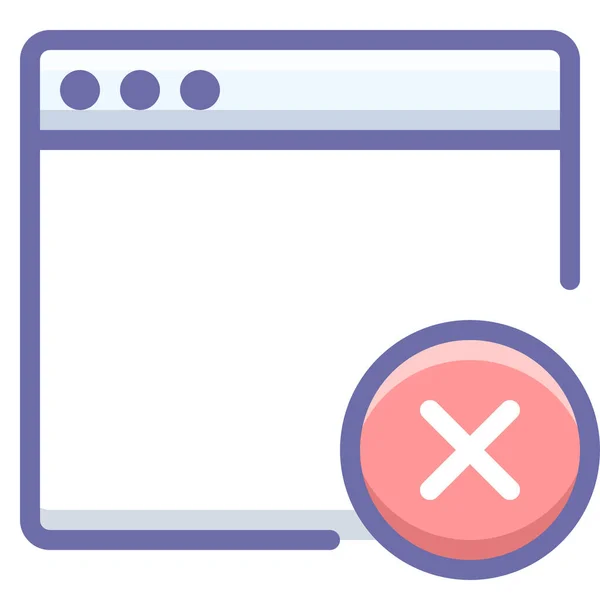 App Delete Mac Icon Filled Outline Style — Stockový vektor