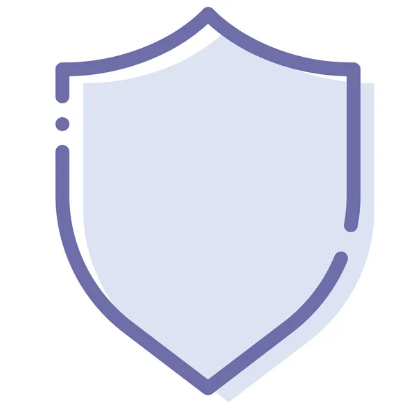 Protection Secure Security Icon Filled Outline Style — Stock Vector